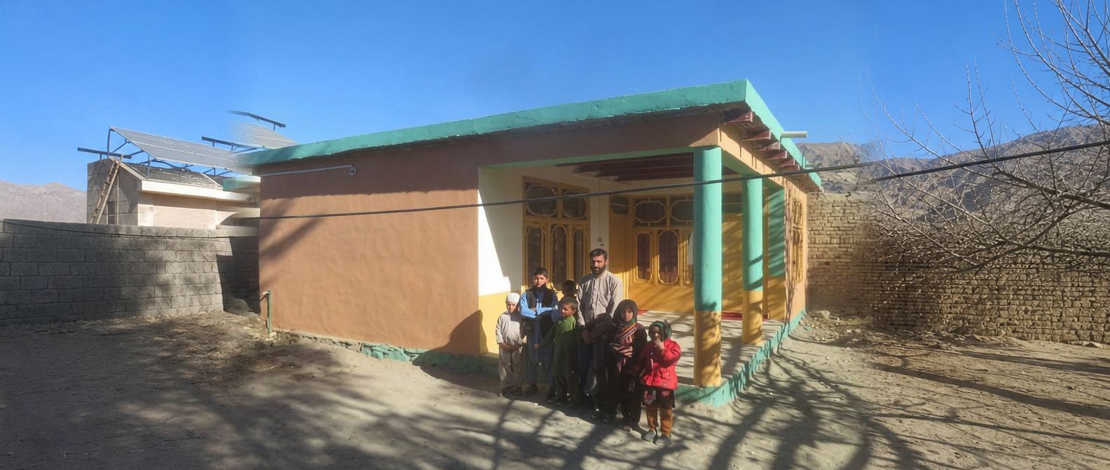 Construction of homes for poor families